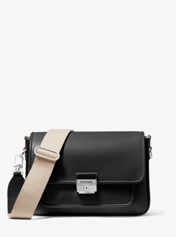Damske Spojková Taška Michael Kors Bradshaw Medium Leather Čierne - Kabelky Michael Kors Sleva | ICAFX-2537